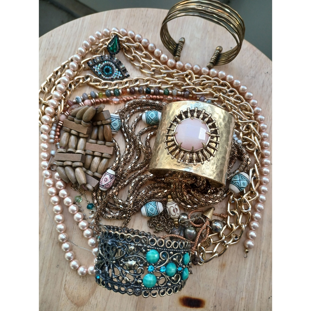 Gold and Turquoise Jewelry Set
